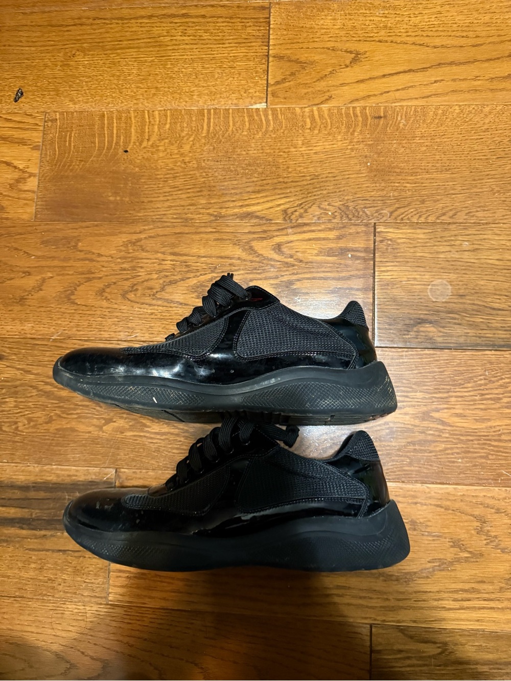 Men's All-Black Prada cups Athletic Sneakers